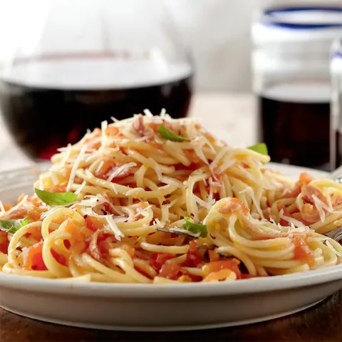 spaghetti macaroni pomme