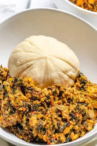 Fufu pistache au gombo