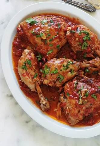 Poulet  sauce tomate