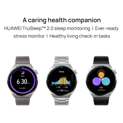 Smartwatch HUAWEI WATCH GT 3 PRO Titane Active noir 46 mm - Tracker de fitness - Moniteur de santé - Appels Bluetooth