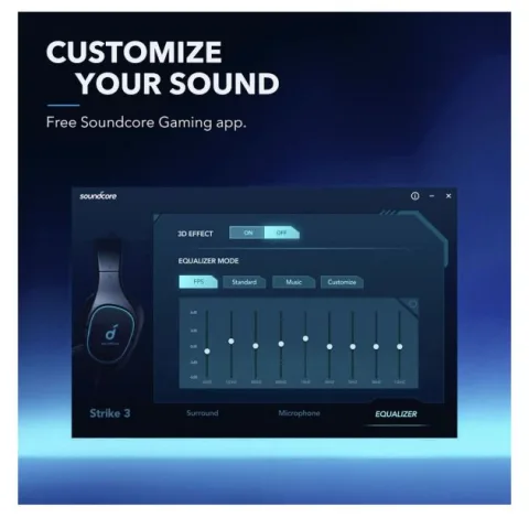 Casque filaire - Anker Soundcore Strike 3 - Casque de jeu - IPX5