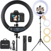Ring light 21 pouces - Lampe annulaire avec télécommande et trépied 5