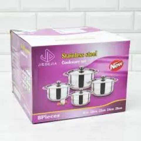 Assiettes de Service Inox Lot de 04 - 20CM , 22CM , 24CM & 26CM