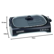 Grill-Barbecue Electrique anti adhésive avec couvercle - Black& Decker - LGM70-B5 - 2200 watts - Noir 3