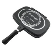 Poêle grill double face portable anti-brûlure 4