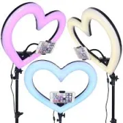 Ring light RGB - 10 pouces - Anneau lumineux en Cœur  4