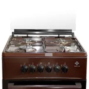 Cuisinière à gaz 4 foyers - Belle Vie - 50 × 50 cm - Marron 3