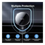 Chargeur de voiture sans fil - Baseus - support magnétique 15 W - pour tableau de bord et grille d'aération 4