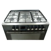 Cuisinière à Gaz - SUPER FLAME - Full option - 5 Feux - 60 x 90 cm - SF-FG9502GBZA - Grand four - Avec panneau de commande numérique - Gris Foncé 4