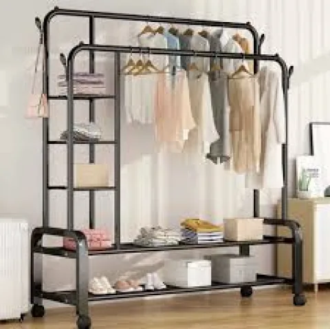 Porte Manteau Portant à vêtements Bipolaire Tringles 