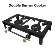 Double Burner Cast Iron Flame Camping Stove  2
