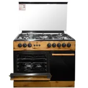  Cuisinière à Gaz Belle Vie - 5 feux - Pour bouteille à Gaz - 60 x 90 cm - Bois/Noir 4