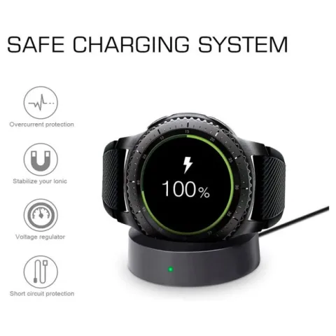 Chargeur de berceau- Station de charge sans fil - Compatible avec Samsung Galaxy Gear S2/S3