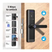 Serrure intelligente à empreinte digitale - Bouton de porte à clavier - Serrure avec code  3