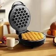 Gaufrier à œufs de Hong Kong pour un nettoyage facile, gaufrier à bulles double face 1000 W avec surfaces antiadhésives, gaufrier pour s'amuser au petit déjeuner 2