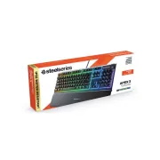 Clavier Gaming mécanique - Steelseries Apex 3 - Rétroéclairage PrismSync RGB Châssis en aluminium - Molette de réglage 2