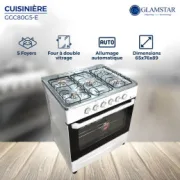 Cuisinière automatique Glamstar CGC80G5-E - 05 foyers  1