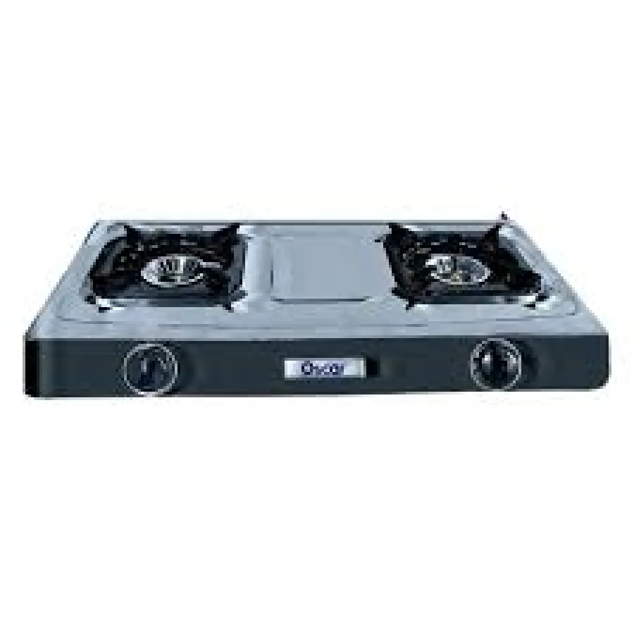 Plaque de cuisson à Gaz - OSCAR- OSC-200 - Aluminium - 2 feux