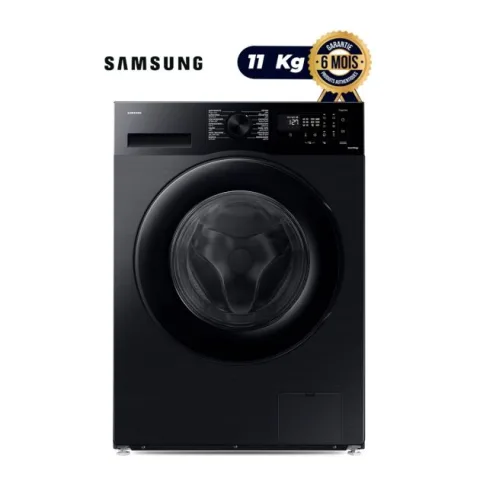 Machine à Laver Automatique Samsung - WW11CG1604DABSG - 11kg - Chargement frontal - Noir