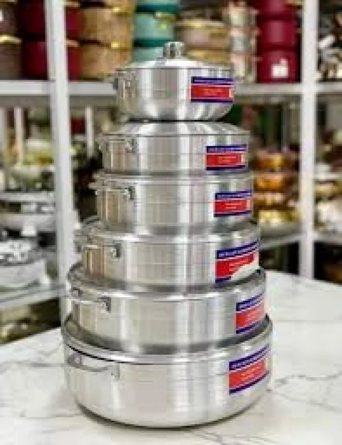  6PCS SET QUALITY ALUMINUM POT