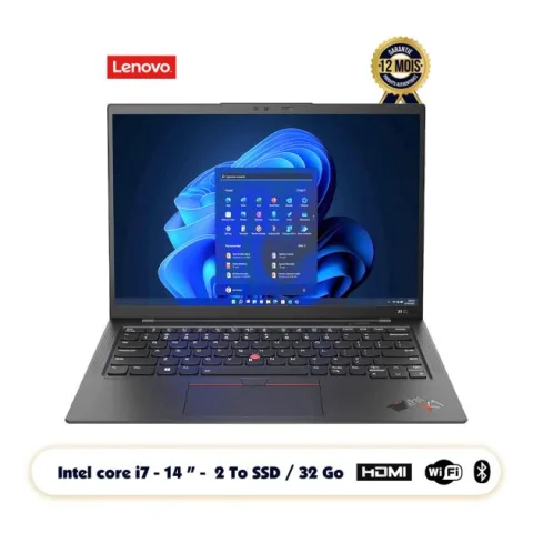 Lenovo ThinkPad X1 Carbon Ecran Gen 10 Ecran 14" FHD tactile , Intel core i7-1270P 32GB ram, 2TB SSD, Qwerty