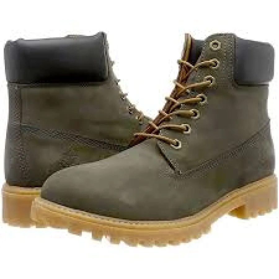 Bottes à lacets Unisexe - LUMBERJACK - RIVER Olive Vert Nuit Premium