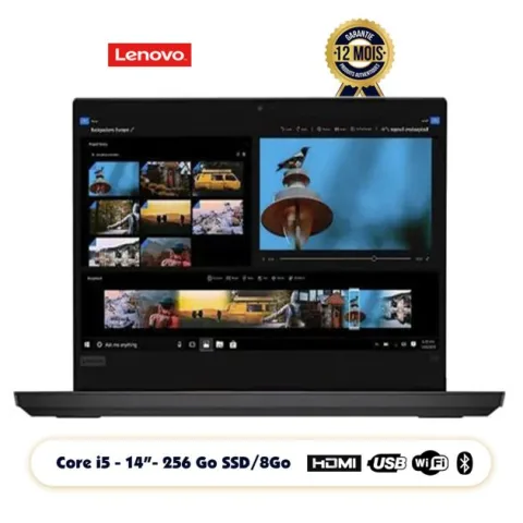 Laptop Lenovo ThinkPad E14 Gen 2 - 14" - Intel Core i5-1135G7 ‎- 256 Go SSD - 8Go RAM - Intel Iris Xe Graphics - Windows 11 Pro