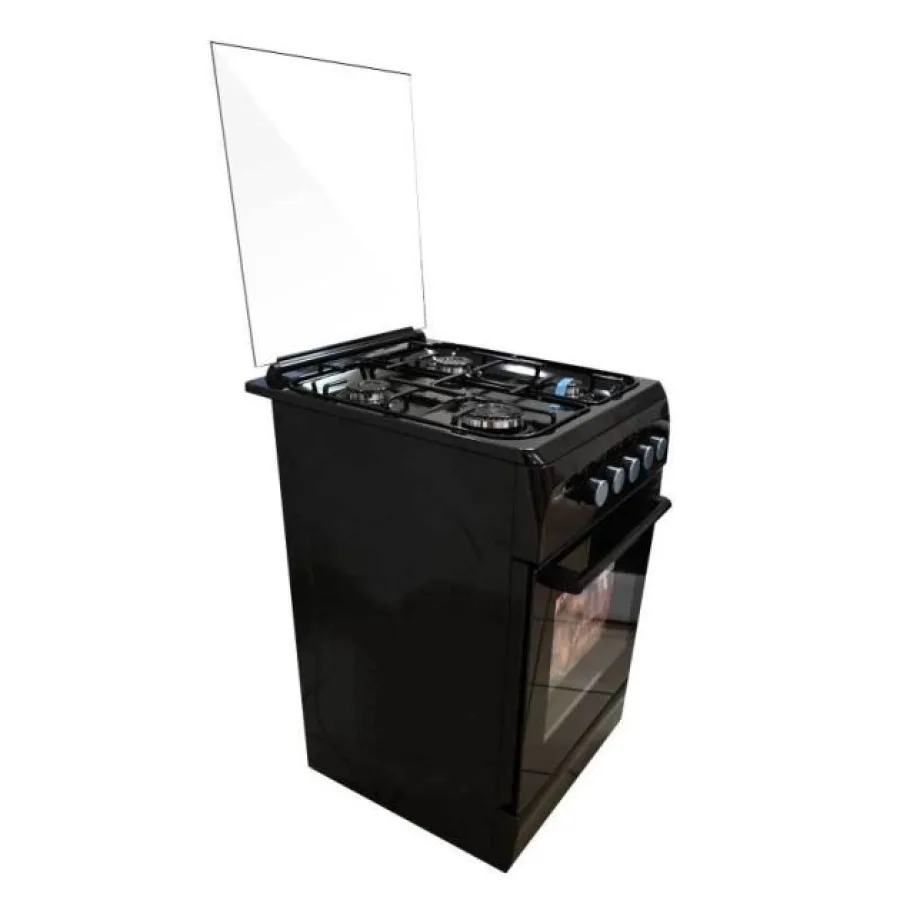 Cuisinière à Gaz - SUPER FLAME - STANDARD - SFK506040G - 4 Feux - 50 x 60 Cm - NOIR