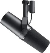Microphone pour la voix SM7B-Cardioid Studio Microphone-Live Streaming -PC Gaming & Podcast - Noir 1